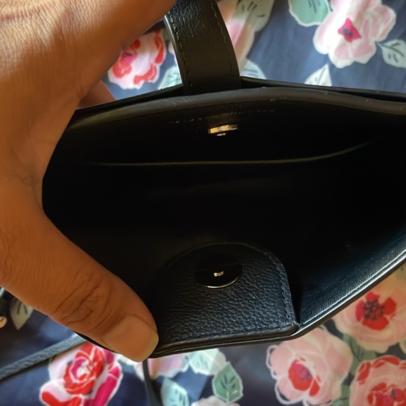 Rebecca Minkoff Black Small Leather Bucket Crossbody Two Tone Hardware - Picture 11 of 12